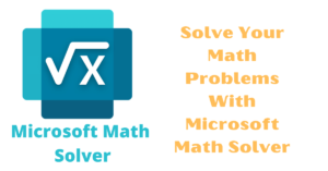Microsoft Maths Solver